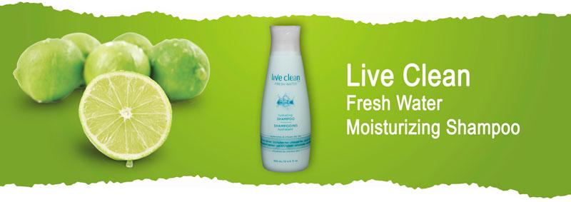 Увлажняющий шампунь для сухих волос Live Clean Fresh Water Moisturizing Shampoo