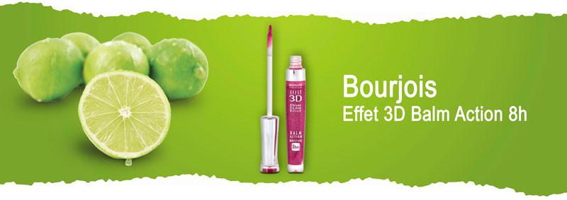 Блеск для губ с эффектом бальзама Bourjois Effet 3D Balm Action 8h