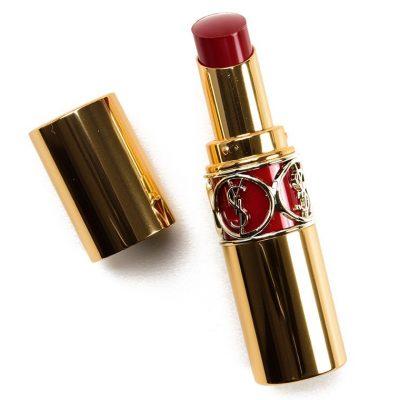 YSL Burgundy Love (85) Rouge Volupte Shine свотч продукта