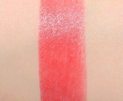 YSL Corail Incandescent (12) Rouge Volupte Shine свотч на руке