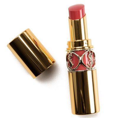 YSL Rose Afrique (87) Rouge Volupte Shine свотч продукта