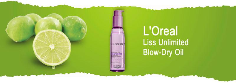 Разглаживающее термозащитное масло для непослушных волос L'Oreal Professionnel Liss Unlimited Blow-Dry Oil