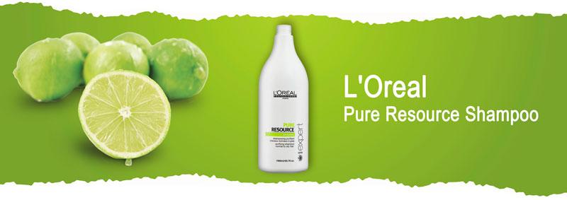 Очищающий шампунь для нормальных и жирных волос L'Oreal Professionnel Pure Resource Shampoo