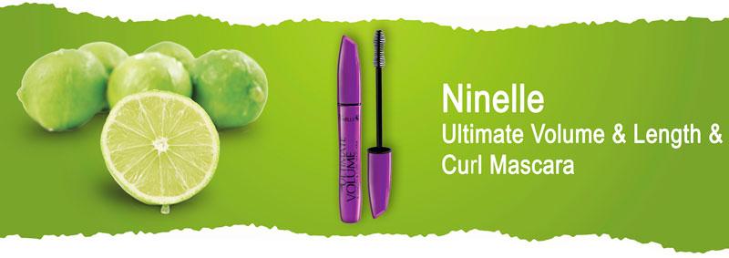 Тушь для ресниц мидл-маркет максимальный объем, длина и подкручивание Ninelle Ultimate Volume & Length & Curl Mascara