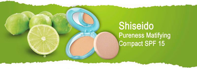Пудра элитная компактная матирующая Shiseido Pureness Matifying Compact SPF 15