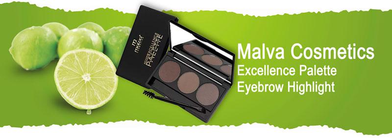 Тени для бровей Malva Cosmetics Excellence Palette Eyebrow Highlight 